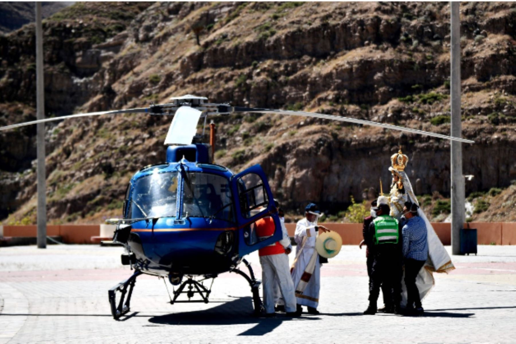 Este sábado primero de mayo, en su día, la Virgen de Chapi Sobrevolará la ciudad de Arequipa