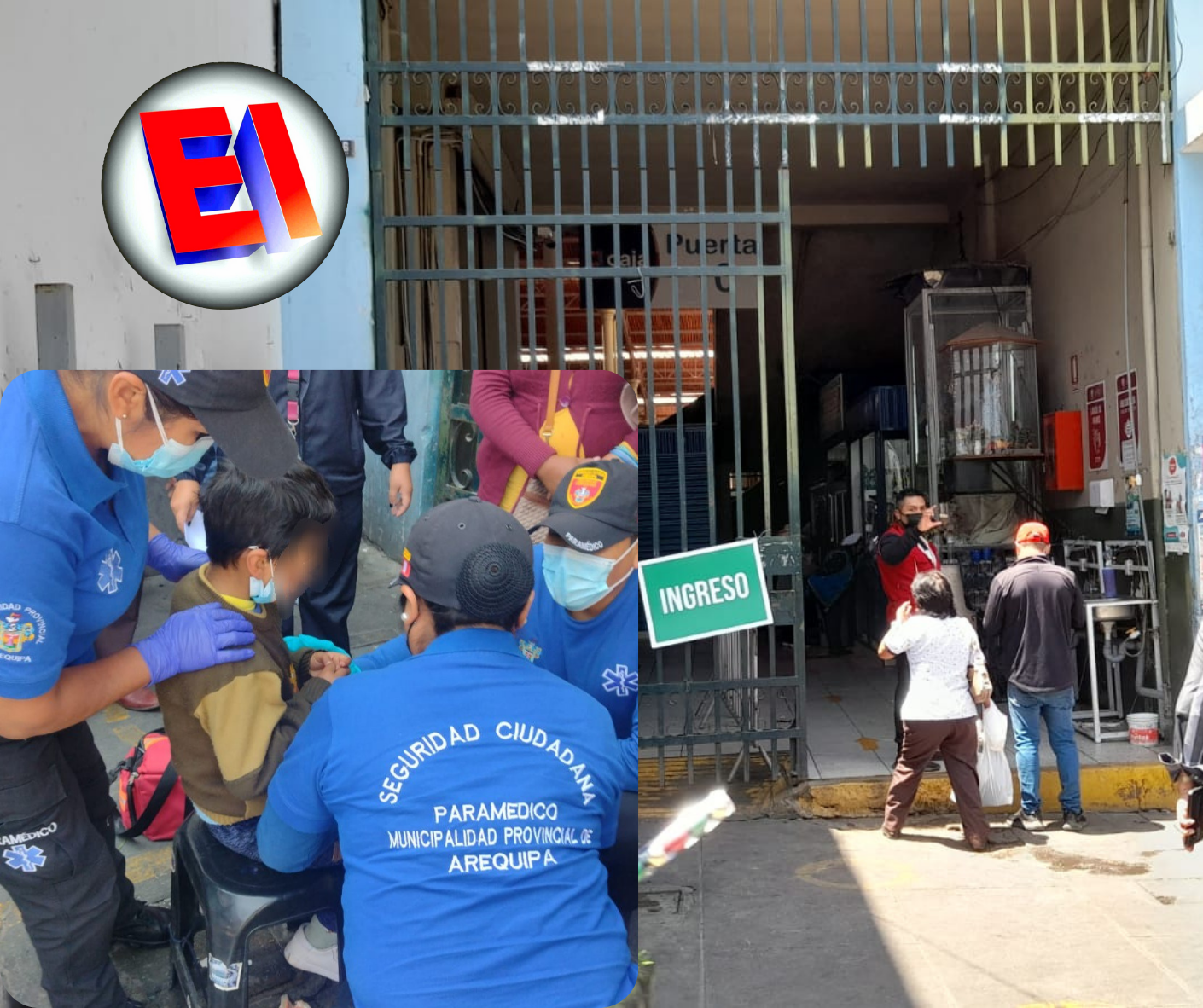 Niño de 6 años resulta herido tras desprendimiento de puerta en mercado San Camilo