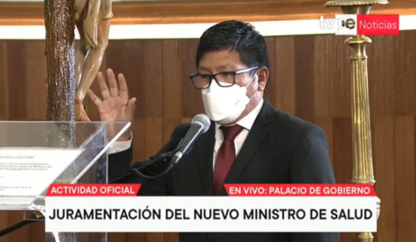 Hoy juramentó Jorge Antonio López Peña como nuevo ministro de Salud