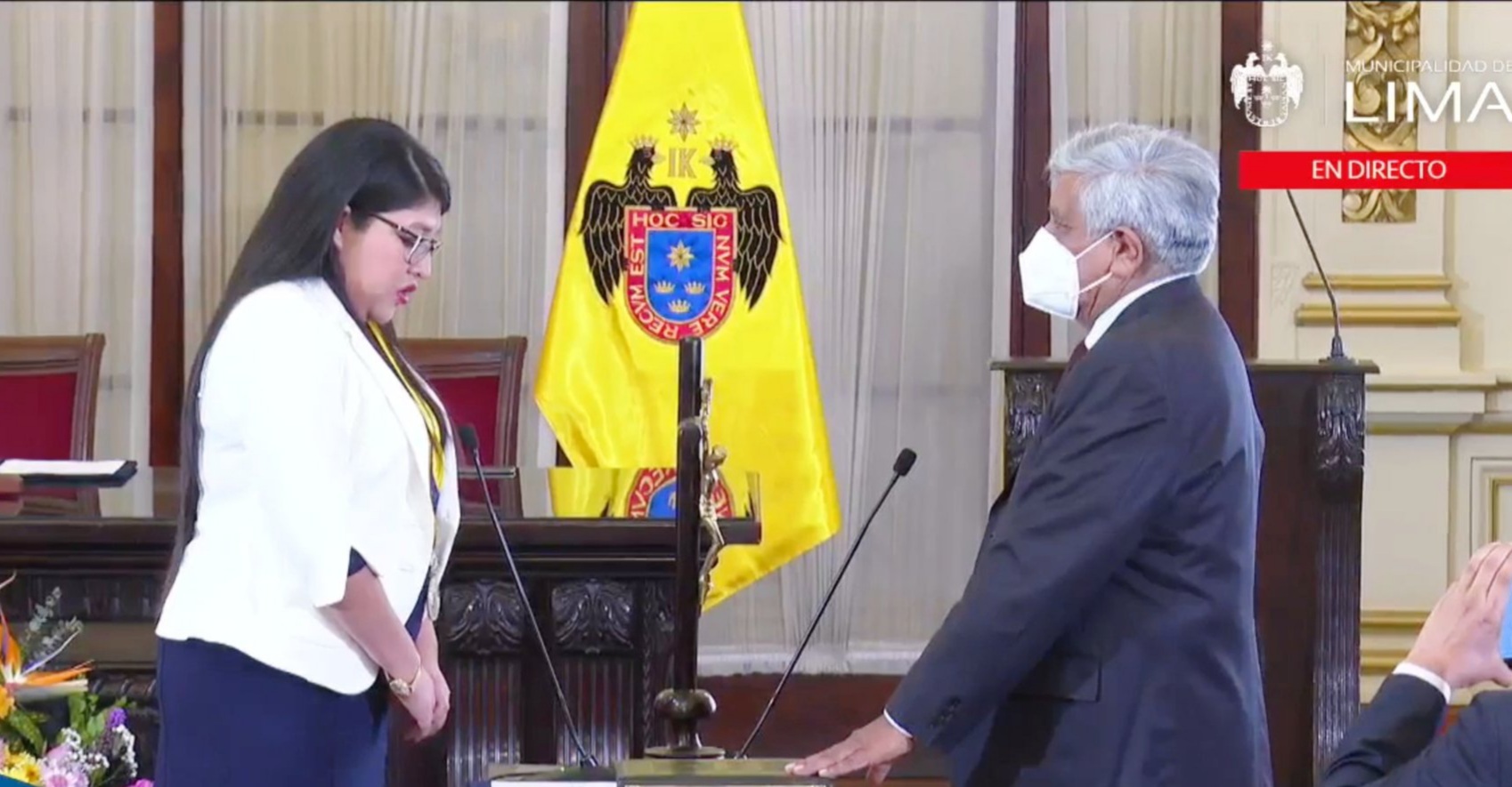 Juramenta nuevo lcalde de Lima Metropolitana, tras destitución de Jorge Muñoz