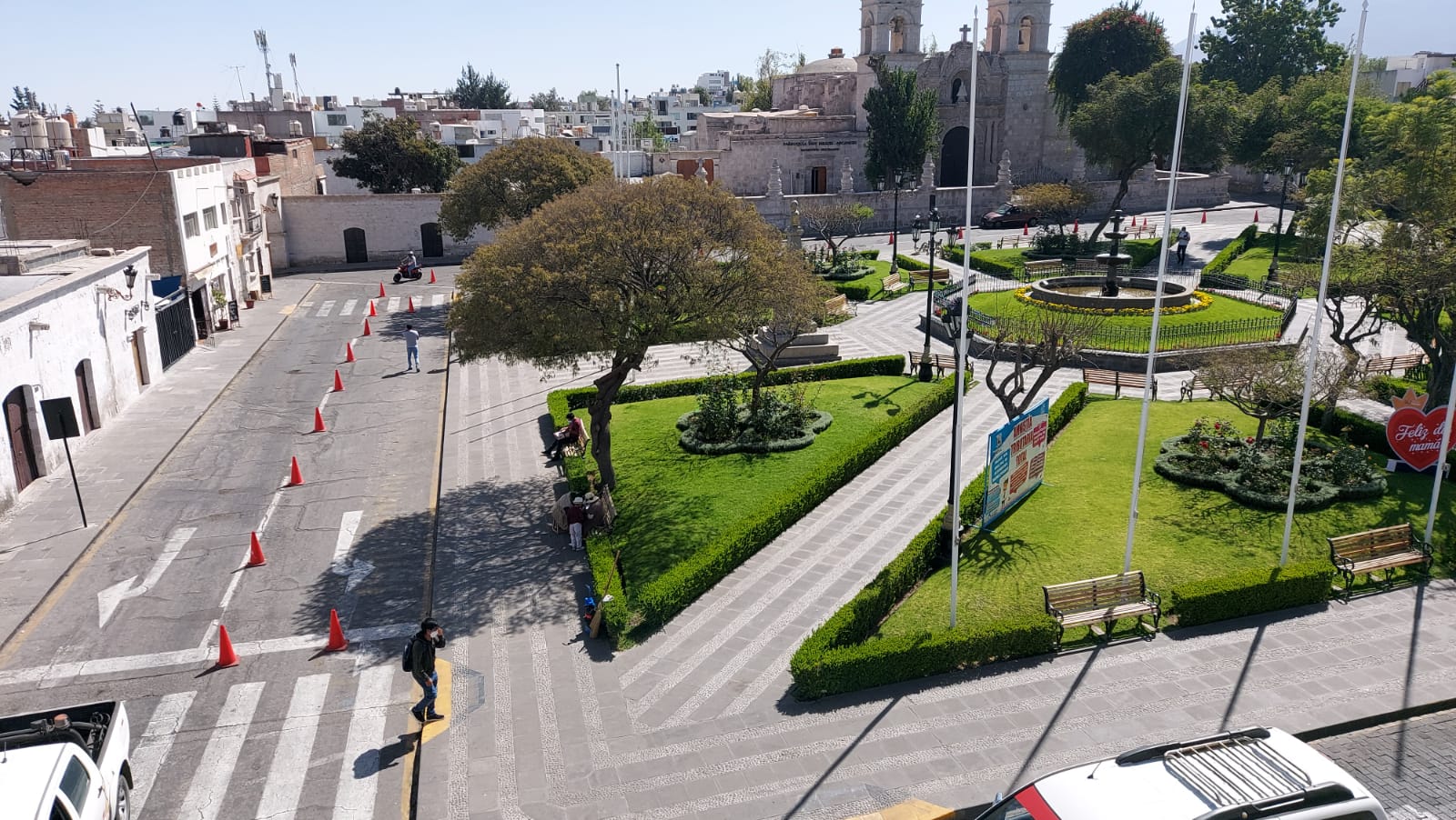 Este jueves 12 de mayo inician trabajos de puesta en valor de la plaza de Cayma