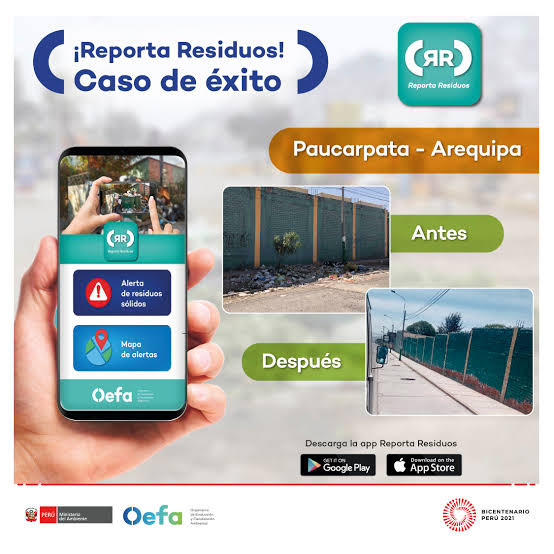 Con aplicativo «Reporta residuos» ciudadanos podrán alertar de acumulación de basura en la vía pública