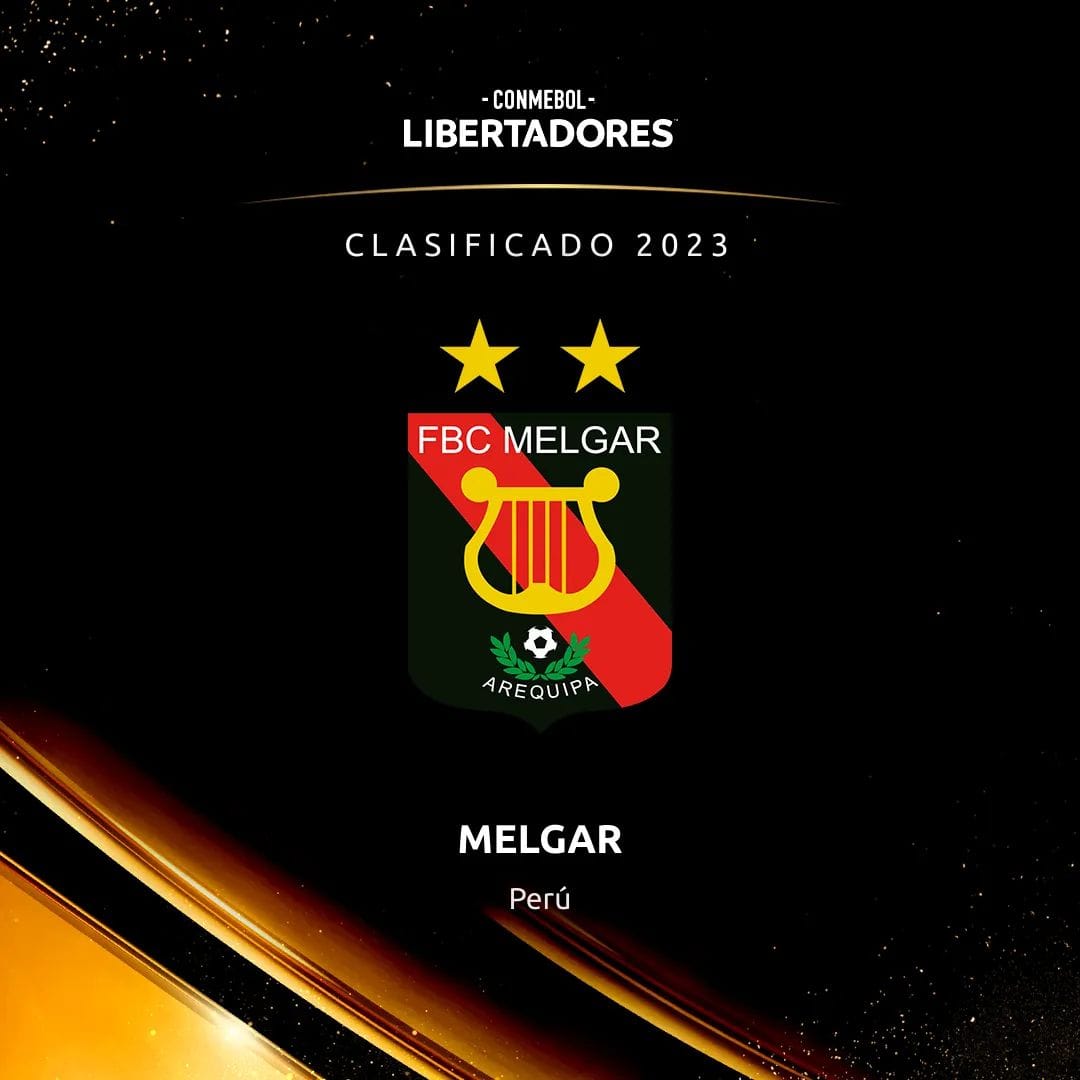 Commebol da la bienvenida al FBC Melgar a la edición 2023 de la Copa Libertadores