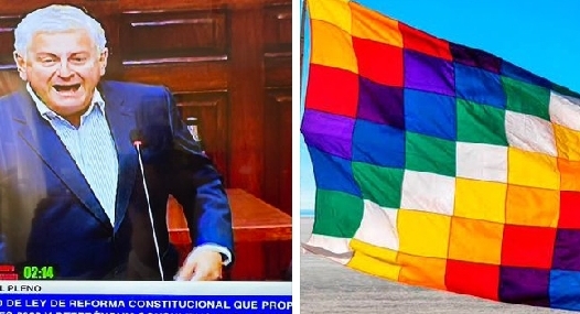 VIDEO: Congresista llama «mantel de chifa» a bandera del Tahuantinsuyo