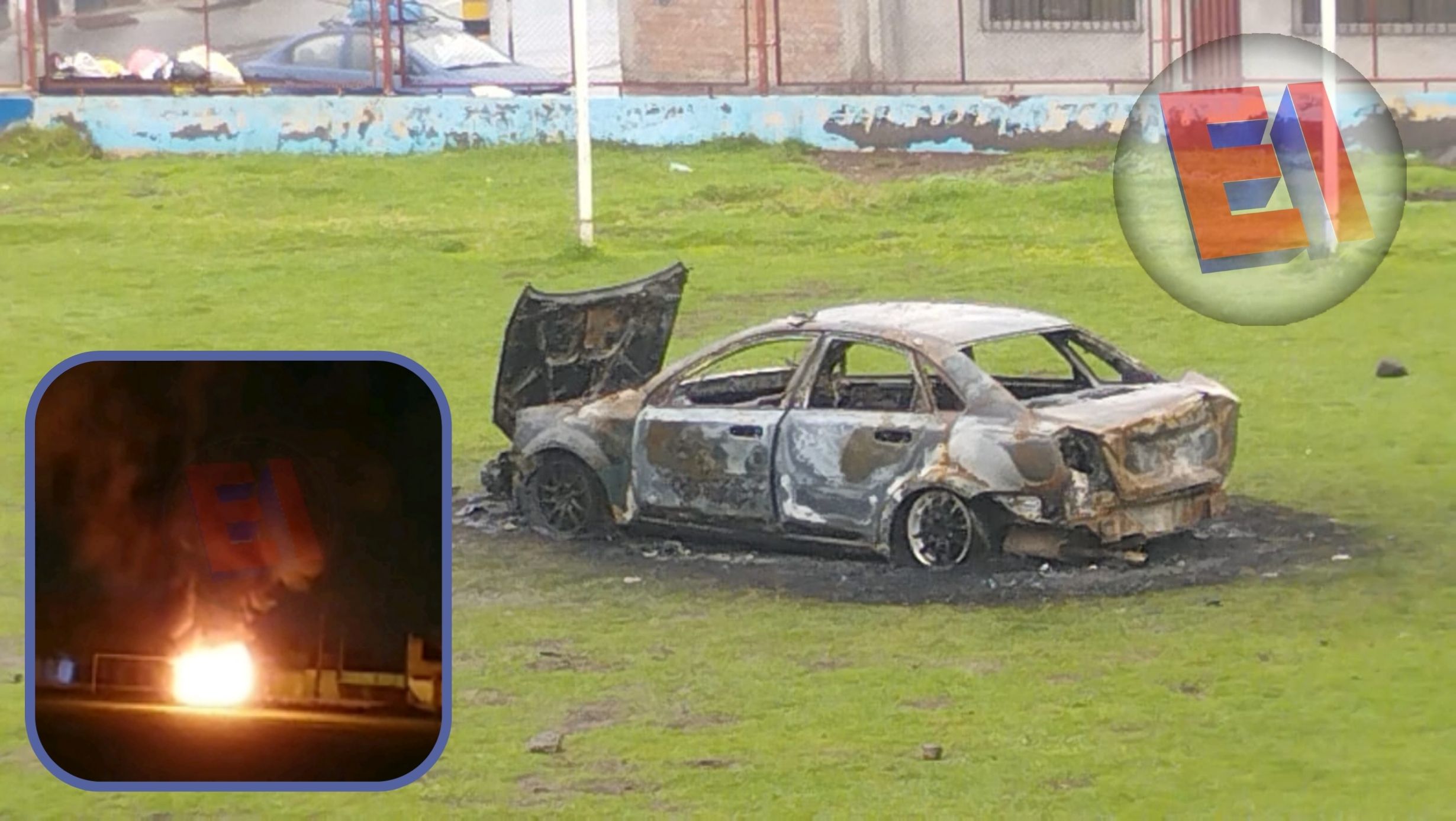 Pobladores queman automóvil de delincuentes que arrancharon una cartera con mil soles en Socabaya