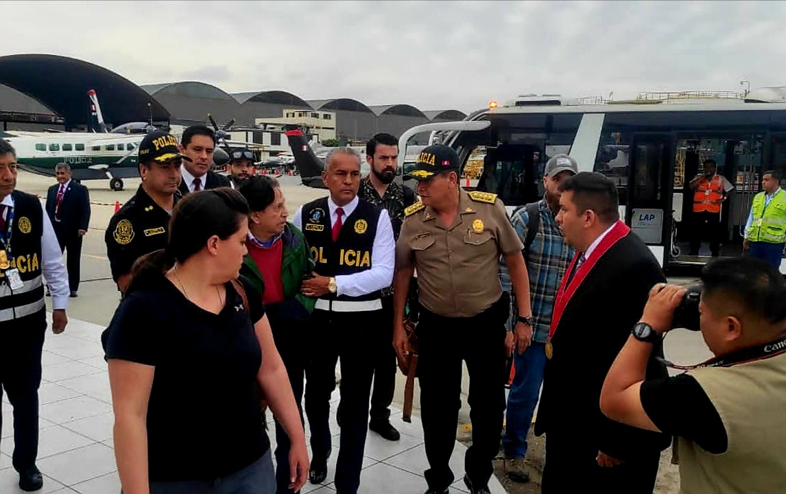 Extraditado expresidente Alejandro Toledo, llegó esta mañana al Perú procedente de EE.UU.