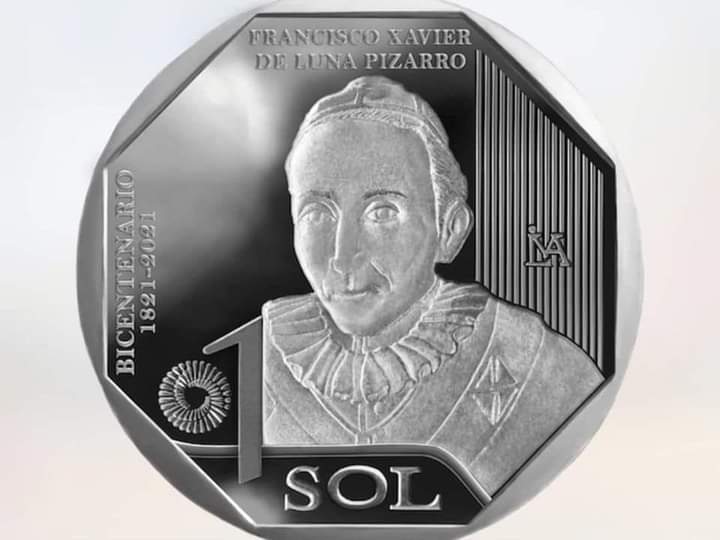 Ya está en circulación nueva moneda de S/1 sol con imagén de Francisco Xavier de Luna Pizarro