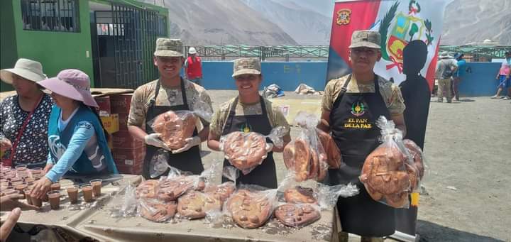 Integrantes del Ejército Peruano repartirán panes de Chapi y de la Paz a peregrinos en Polobaya