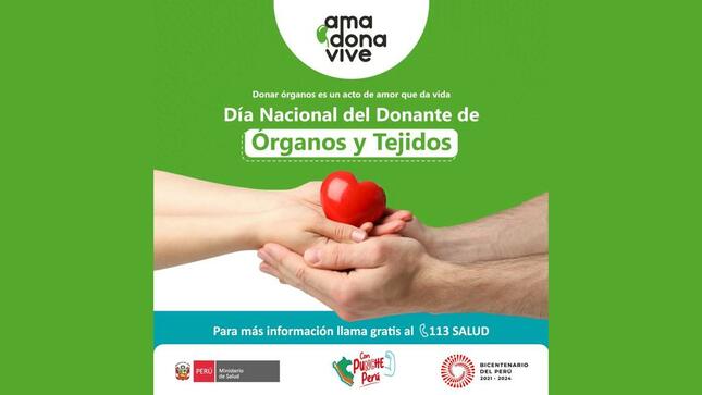 Minsa inicia la campaña “Yo dono vida” para promover la donación de órganos en el país