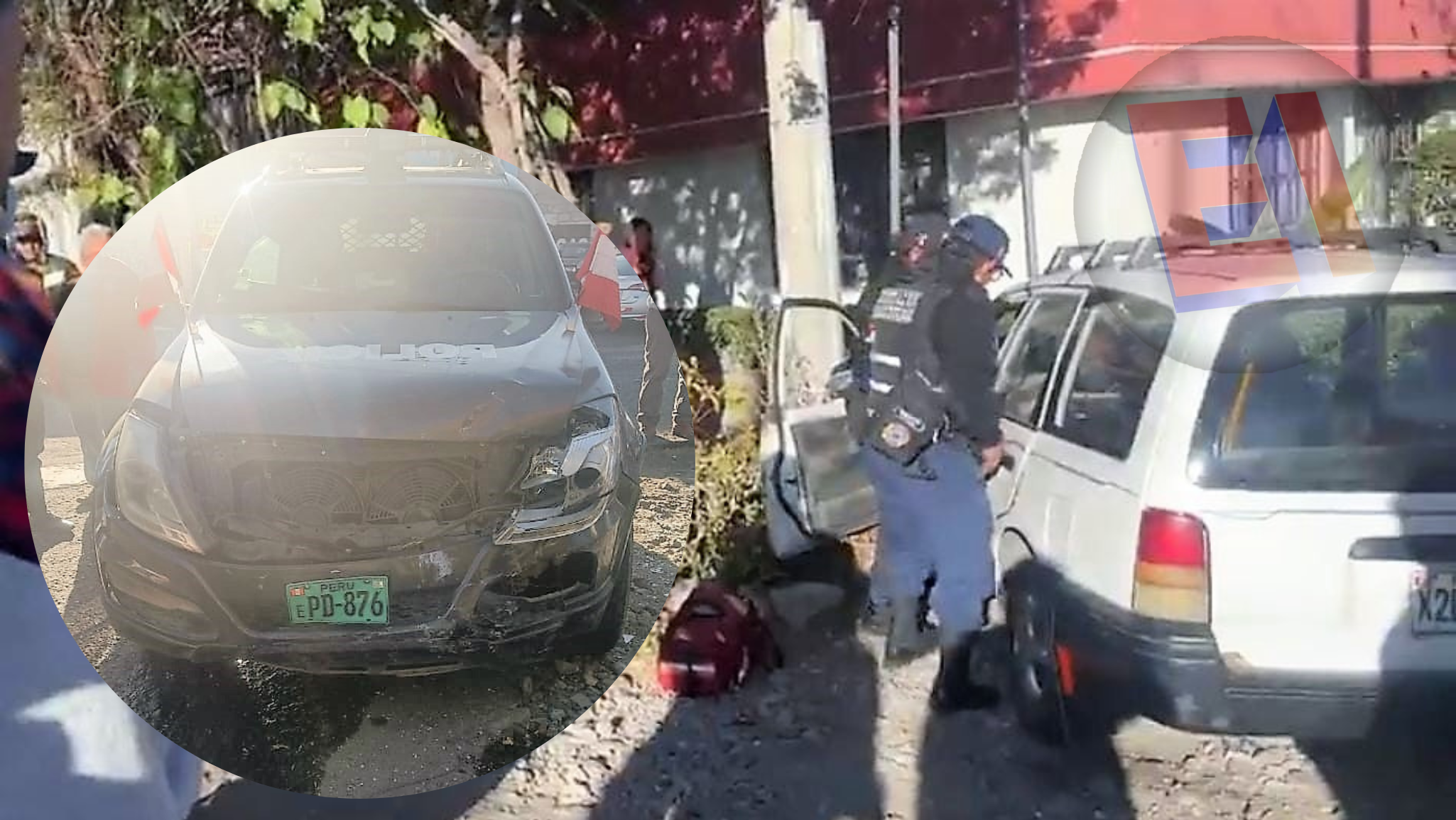 Patrullero policial vuelve a protagonizar accidente de tránsito en Arequipa
