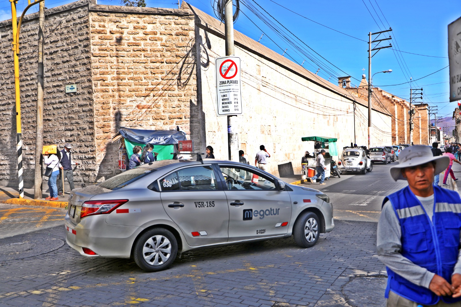 Desde hoy martes 01 de agosto vuelve la restricción de ingreso de taxis al Centro Histórico de Arequipa