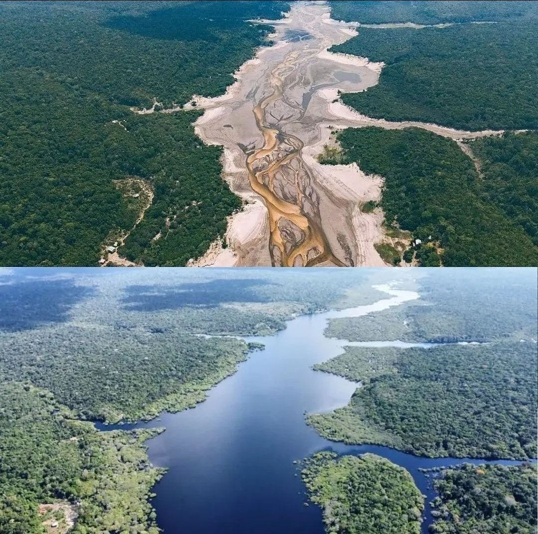 Altas temperaturas reducen niveles de agua en  ríos entre ellos el Amazonas