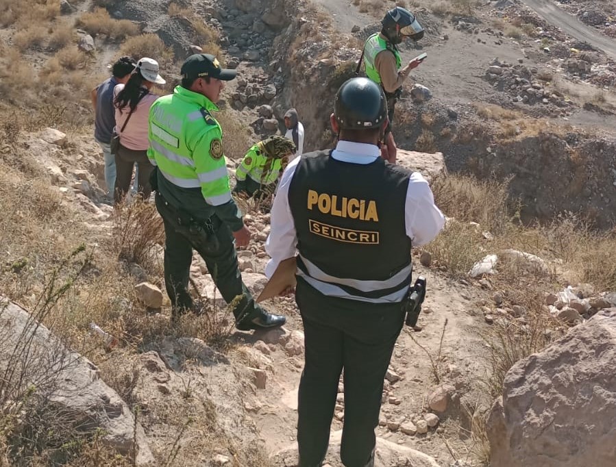 Hallan varón sin vida en parte alta del distrito de Mariano Melgar en el límite con Paucarpata