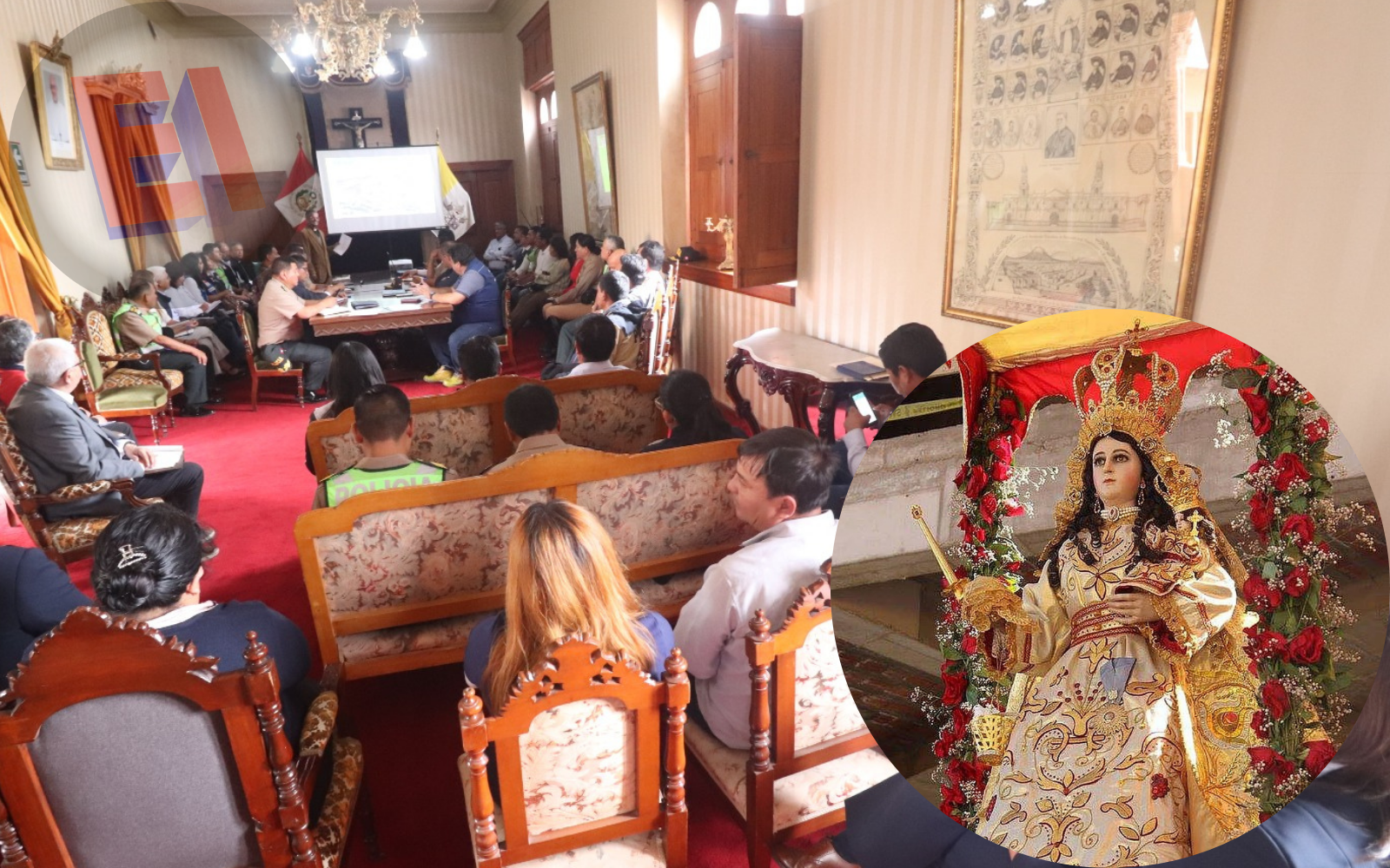Autoridades iniciaron reuniones para preparar actividades por el día de “Virgencita de Chapi”
