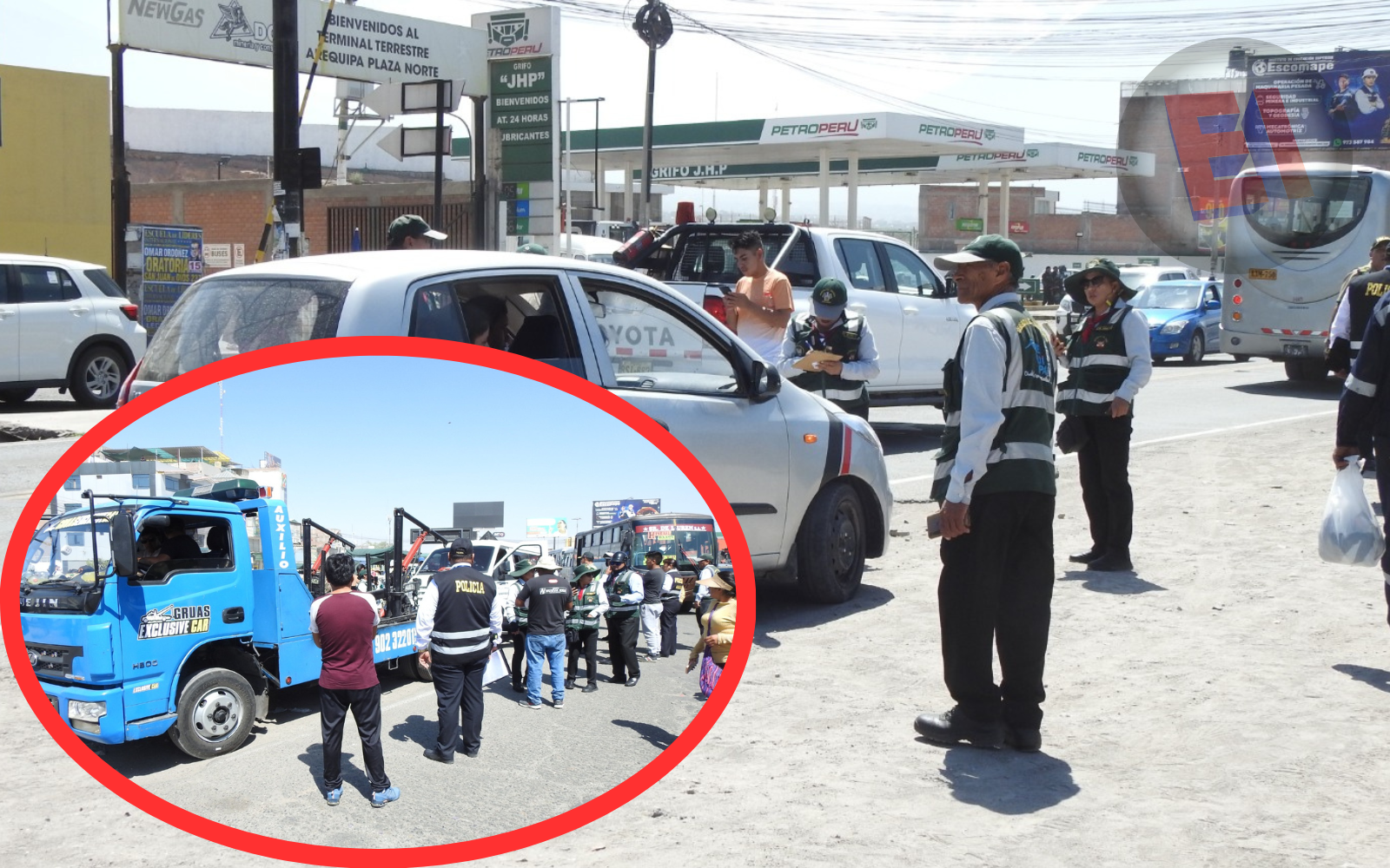 Intervienen 100 vehículos en Cerro Colorado de los cuales 10 fueron internados en el depósito municipal