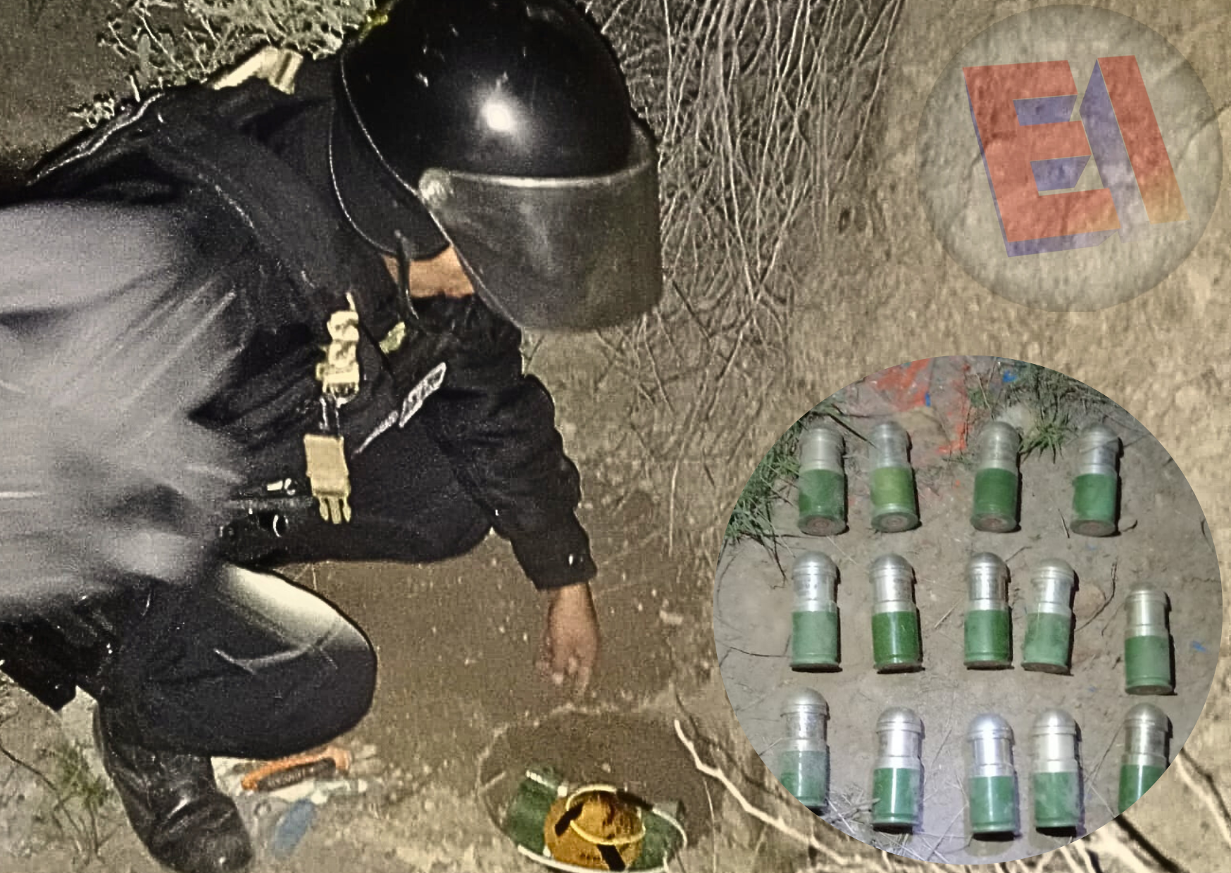 Personal policial de la UDEX desactivó 14 granadas en terrenos baldíos del distrito de Yura