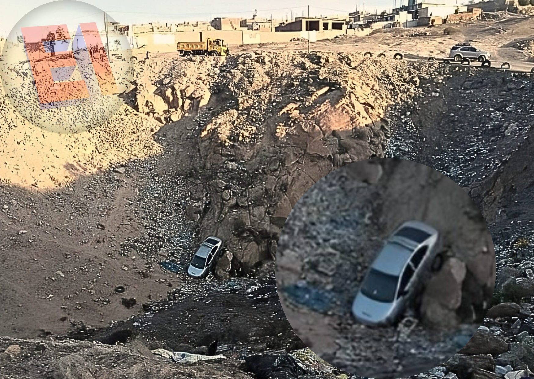 Automóvil se desbarranca en el cono norte de Arequipa